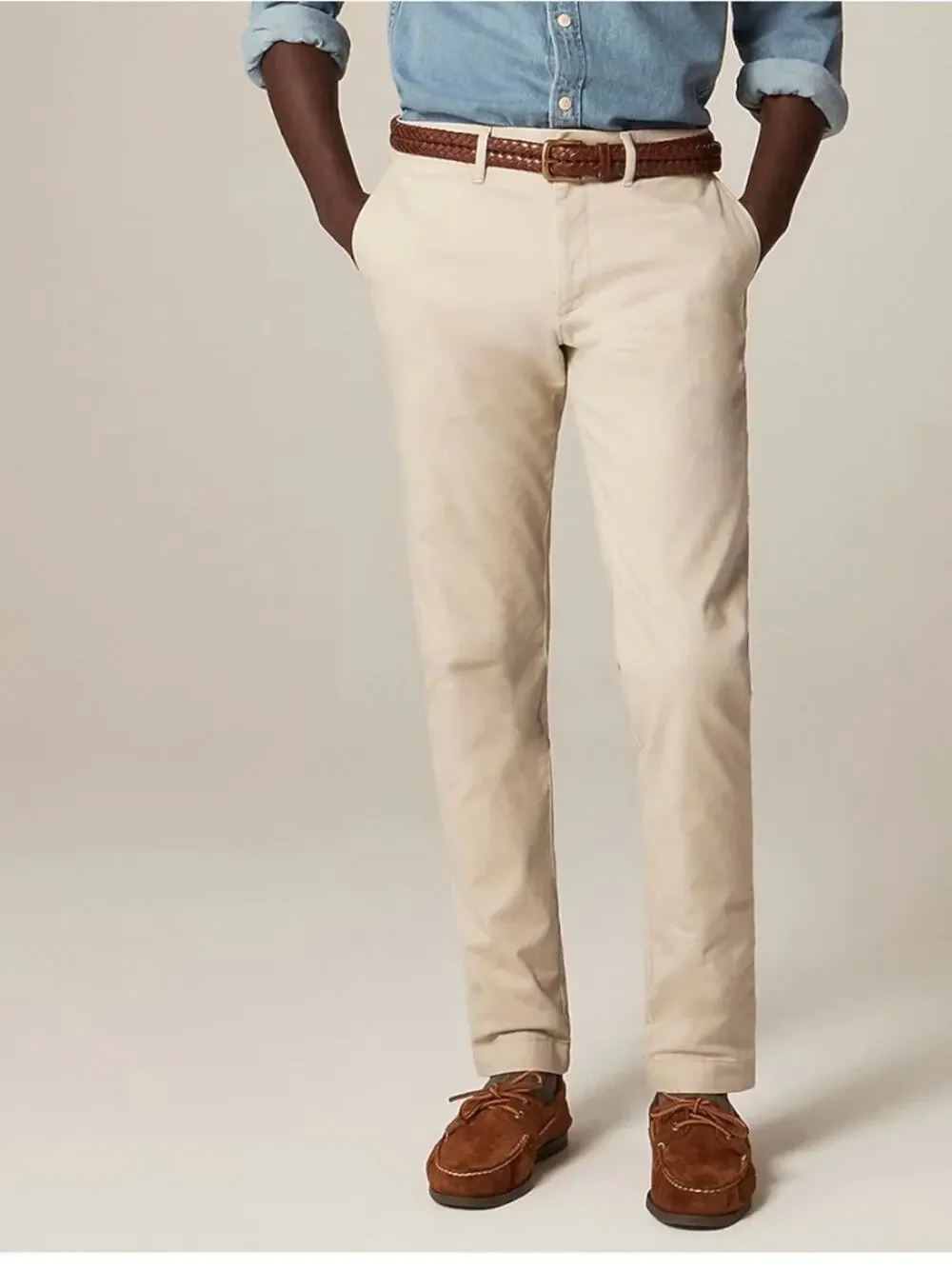 J.Crew 484 Slim-Fit Stretch Weathered Chino Pants